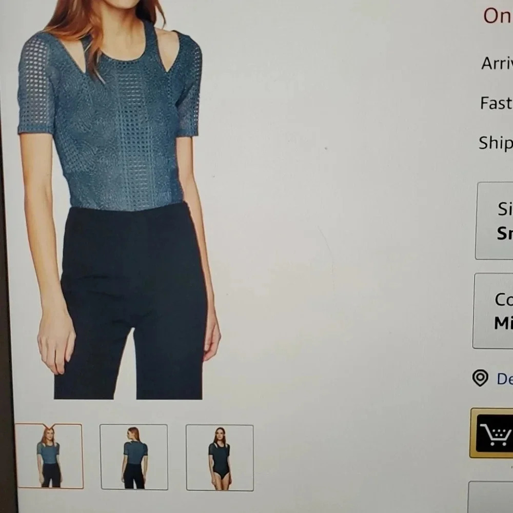 BCBG MAXAZRIA LACED BODYSUIT